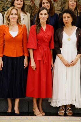 02-06-2026 Queen Letizia receives during a meeting with the representation of the online community and training platform Mamis Digitales , at the palace Zarzuela in Madrid. No Spain Â  Copyright: xPPEx