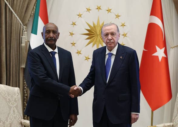 Turkish President Recep Tayyip Erdogan ANKARA, TURKIYE - JUNE 02: (----EDITORIAL USE ONLY MANDATORY CREDIT - TURKISH PRESIDENCY MUSTAFA KAMACI HANDOUT - NO MARKETING NO ADVERTISING CAMPAIGNS - DISTRIBUTED AS A SERVICE TO CLIENTS----) Turkish President Recep Tayyip Erdogan meets Head of Sudan’s Transitional Sovereignty Council Abdel Fattah al-Burhan at the Presidential Complex in Ankara, Turkiye on June 02, 2026. Turkish Presidency Mustafa Kamaci Handout Anadolu Ankara Turkey. Editorial use only. Please get in touch for any other usage.  Copyright: x2026xAnadoluxTurkishxPresidencyx xMustafaxKamacix xHandoutx
