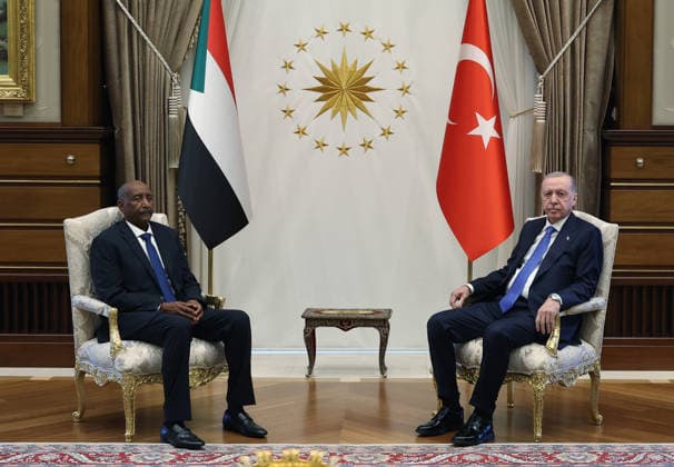 Turkish President Recep Tayyip Erdogan ANKARA, TURKIYE - JUNE 02: (----EDITORIAL USE ONLY MANDATORY CREDIT - TURKISH PRESIDENCY MUSTAFA KAMACI HANDOUT - NO MARKETING NO ADVERTISING CAMPAIGNS - DISTRIBUTED AS A SERVICE TO CLIENTS----) Turkish President Recep Tayyip Erdogan meets Head of Sudan’s Transitional Sovereignty Council Abdel Fattah al-Burhan at the Presidential Complex in Ankara, Turkiye on June 02, 2026. Turkish Presidency Mustafa Kamaci Handout Anadolu Ankara Turkey. Editorial use only. Please get in touch for any other usage.  Copyright: x2026xAnadoluxTurkishxPresidencyx xMustafaxKamacix xHandoutx