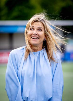 02-06-2026 Voorburg Queen Maxima, Honorary Chair of the MIND Us Foundation, during the kick off the ˜The Invisible Injury™ program by the KNVB and Zilveren Kruis at Forum Sport in Voorburg. Â  Copyright: xPPEx