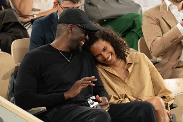 Celebs in the tribunes at Roland Garros 2026 - Paris LZ Blondy Baruti and his wife Cindy Bruna attend the 10rd day of the Roland-Garros 2026 at Roland Garros on June 2, 2026 in Paris, France. Photo by Laurent Zabulon ABACAPRESS.COM  Copyright: xZabulonxLaurent ABACAx