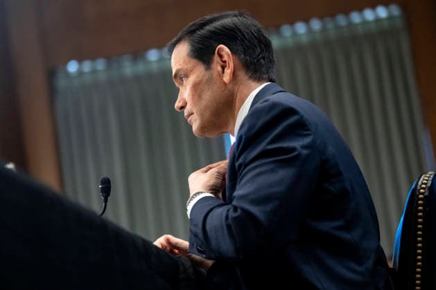 Secretary of State Marco Rubio speaks during a Senate Foreign Relations Committee hearing on President Donald Trump s fiscal year 2027 budget request for the State Department in the Dirksen Senate Office Building near the U.S. Capitol in Washington, DC on Tuesday, June 2, 2026.  WAP20260602357 BONNIExCASH