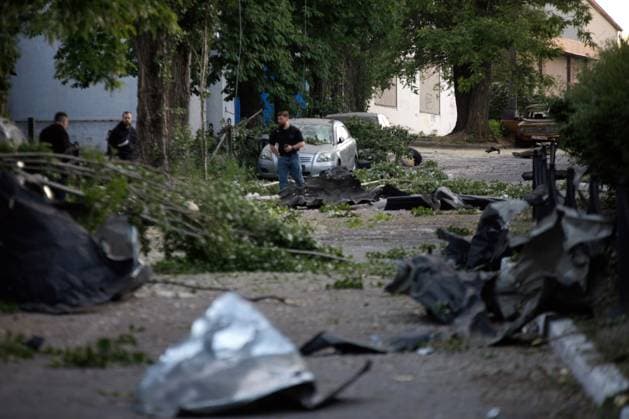 Holosiivskyi district suffers damage after Russian aerial assault The aftermath of a missile strike is seen in the Holosiivskyi district of Kyiv, Ukraine, on June 2, 2026. Kyiv Ukraine  Copyright: xMariannaxKotykx originalFilename: ukrinform-holosiiv260602_npRsl.jpg