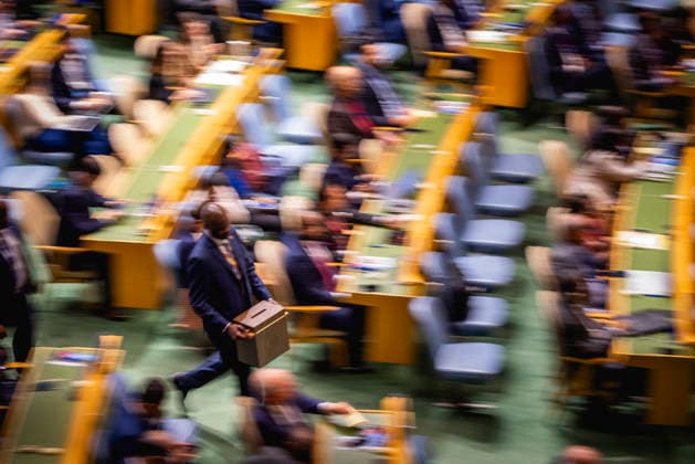 Die General Assembly der Vereinten Nationen, aufgenommen im Rahmen der Wahl des naechsten President of the General Assembly in New York City, 02.06.2026. Der naechste PGA tritt seine Nachfolge im September an und folgt auf Annalena Baerbock. New York City Vereinigte Staaten von Amerika *** The United Nations General Assembly, pictured during the election of the next President of the General Assembly in New York City, 02 06 2026 The next PGA will take office in September, succeeding Annalena Baerbock New York City United States of America Copyright: xJulianexSonntagx