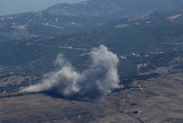 Israeli attacks on southern Lebanon continue NABATIEH, LEBANON - JUNE 02: Heavy smoke rise from the targeted areas where the Israeli army carried out airstrikes, violating the ceasefire, on the towns of Yahmar al-Shaqif and Shukin in the Nabatieh district of southern Lebanon, on June 02, 2026. Ramiz Dallah Anadolu Nabatieh Lebanon. Editorial use only. Please get in touch for any other usage.  Copyright: x2026xAnadoluxRamizxDallahx