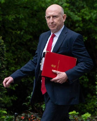 June 2, 2026, London, England, United Kingdom: JOHN HEALEY, UK Defence Secretary, arrives at Downing Street for a weekly Cabinet Meeting. London United Kingdom  - ZUMAk172 20260602_zip_k172_040 Copyright: xThomasxKrychx