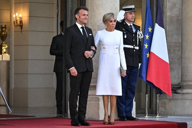 Emmanuel and Brigitte Macron welcome Paul and Jeannette Kagame at the Elysee FA French President Emmanuel Macron and French First Lady Brigitte Macron arrive to welcome Rwanda s President Paul Kagame and his wife Jeannette Kagame at The Elysee Presidential Palace in Paris on June 2, 2026. Photo by Firas Abdullah ABACAPRESS.COM Paris Ile-de-France France  Copyright: xAbdullahxFiras ABACAx