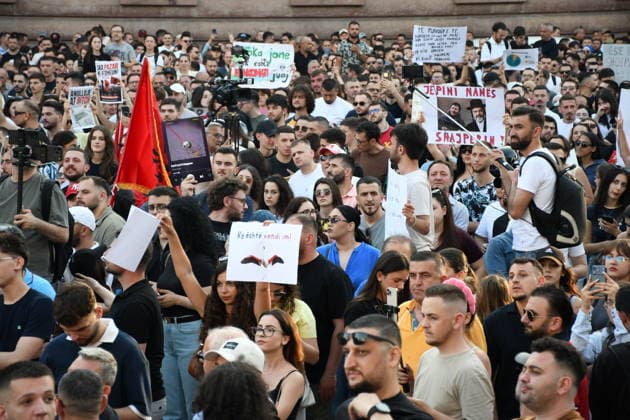 Protests continue in Albania over planned tourism project TIRANA, ALBANIA - JUNE 2: Thousands of demonstrators carrying banners and placards gather at Skanderbeg Square to protest the planned sale of a beach in the Zvernec area of Vlora as part of a tourism development project, in Tirana, Albania on June 2, 2026. Protesters after marched toward the Prime Minister’s Office to voice opposition to the project. Olsi Shehu Anadolu Tirana Albania. Editorial use only. Please get in touch for any other usage.  Copyright: x2026xAnadoluxOlsixShehux