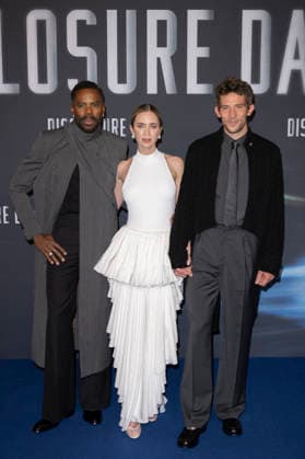 Photocall Disclosure Day in Paris Emily Blunt, Colman Domingo, Josh O Connor during a photocall for the premiere of the film Disclosure Day in Paris, France, June 2, 2026.Photo by Eliot Blondet ABACAPRESS.COM Paris France France  Copyright: xBlondetxEliot ABACAx
