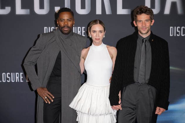 Photocall Disclosure Day in Paris Emily Blunt, Colman Domingo, Josh O Connor during a photocall for the premiere of the film Disclosure Day in Paris, France, June 2, 2026.Photo by Eliot Blondet ABACAPRESS.COM Paris France France  Copyright: xBlondetxEliot ABACAx