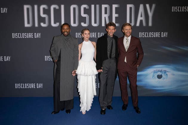 Photocall Disclosure Day in Paris Emily Blunt, Colman Domingo, Josh O Connor and Wyatt Russell during a photocall for the premiere of the film Disclosure Day in Paris, France, June 2, 2026.Photo by Eliot Blondet ABACAPRESS.COM Paris France France  Copyright: xBlondetxEliot ABACAx