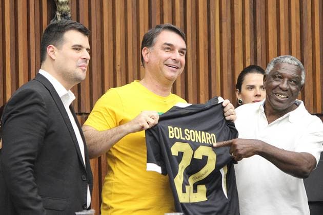 RECORD DATE NOT STATED Flavio Bolsonaro - Honorary Citizen - Belo Horizonte A ceremony honoring Flavio Bolsonaro with the title of honorary citizen of Belo Horizonte, along with Vile Santos and Paulo Isidoro, and a protest against the granting of the title to grassroots movements. Minas Gerais Brasil Copyright: xEvandroxOliveirax