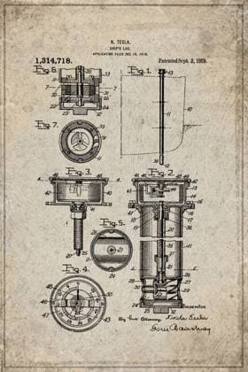 Nikola Tesla Patent, US Patent 1, 314, 718 Schiffstagebuch Nikola Tesla Patent, US Patent 1, 314, 718 Ship s Log Copyright: imageBROKER Allexxandar ibxavu17933553.jpg