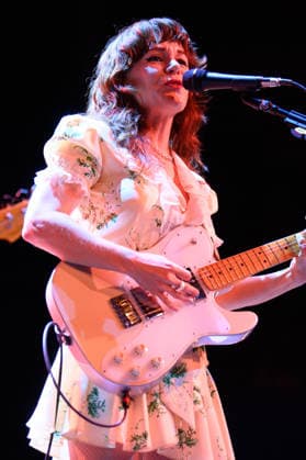 Rilo Kiley Perform at The Roundhouse, London Lead singer guitarist bassist keyboardist Jenny Lewis of American indie rock band Rilo Kiley performs at The Roundhouse, London, England, UK on Tuesday 2 June 2026 as part of their Sometimes When You re On You re Really Fking On Tour., Credit:Justin Ng Avalon UK, England, London, The Roundhouse  Copyright: xJustinxNgx xAvalonx 1107385636