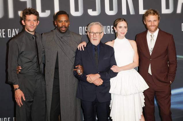 Josh O Connor, Colman Domingo, Steven Spielberg, Emily Blunt and Wyatt Russell Premiere of the film Disclosure Day at the Grand Rex in Paris on June 2, 2026 Coadic Guirec Bestimage Premiere of the film Disclosure Day at the Grand Rex in Paris on June 2, 2026 Paris France  Copyright: xCOADICxGUIRECx xBESTIMAGExCOADICxGUIRECx xBESTIMAGEx