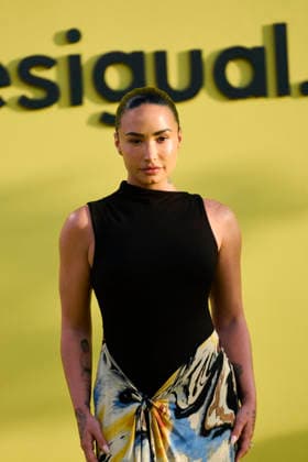 Desigual Presents Desigual Vintage New Collection - Ibiza Demi Lovato attends the launch of the ‘Desigual Vintage’ new collection and the party to celebrate the 40th anniversary of the first Desigual store at The Farm on June 2, 2026 in Ibiza, Spain Photo by ABACAPRESS.COM Ibiza Balearic Islands Spain  Copyright: xABACAx