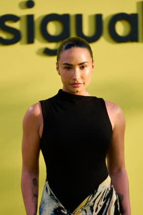 Desigual Presents Desigual Vintage New Collection - Ibiza Demi Lovato attends the launch of the ‘Desigual Vintage’ new collection and the party to celebrate the 40th anniversary of the first Desigual store at The Farm on June 2, 2026 in Ibiza, Spain Photo by ABACAPRESS.COM Ibiza Balearic Islands Spain  Copyright: xABACAx