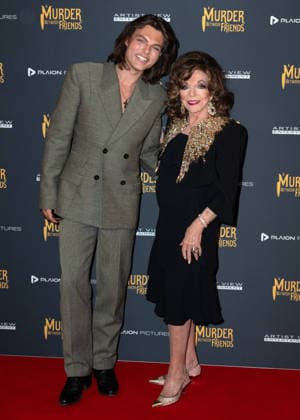 Damian Hurley and Dame Joan Collins attends A Murder Between Friends UK Premiere at the Curzon Mayfair in London, England. UK. Tuesday 2nd June 2026. Copyright: xJamesxWarrenx ae7dj361