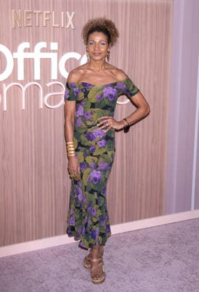 Red carpet arrivals for the New York premiere of Office Romance Featuring: Michelle Hurd Where: New York, New York, United States When: 02 Jun 2026 Credit: Janet Mayer INSTARimages.com EDITORIAL USE ONLY. NOT FOR USE BY NEWSPAPERS BASED IN THE UK. Copyright: xx instar55744124