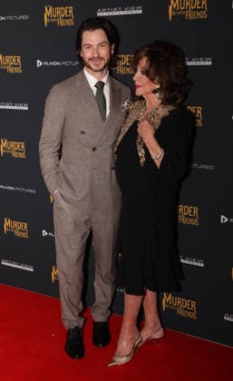 Murder Between Friends premiere London, UK. Toby-Alexander Smith and Joan Collins at the Murder Between Friends premiere. Curzon Mayfair. 2nd June 2026. LMK11-S030626-001 Steve Bealing Landmark Media 