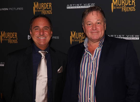 Murder Between Friends premiere London, UK. Mark Rozzano and Jim Borstelmann at the Murder Between Friends premiere. Curzon Mayfair. 2nd June 2026. LMK11-S030626-001 Steve Bealing Landmark Media 