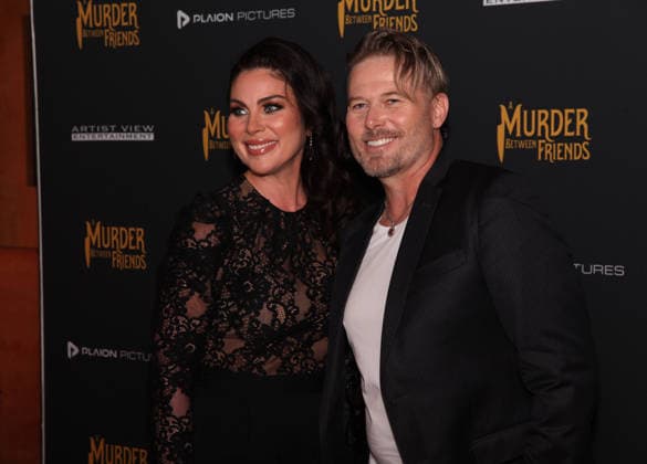 Murder Between Friends premiere London, UK. Nadia Bjorlin and Jacob Young at the Murder Between Friends premiere. Curzon Mayfair. 2nd June 2026. LMK11-S030626-001 Steve Bealing Landmark Media 