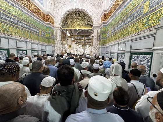 Muslim pilgrims continue to visit the holy sites in Medina MEDINA, SAUDI ARABIA - JUNE 3: Muslim pilgrims visit Al-Masjid an-Nabawi in Medina, Saudi Arabia on June 3, 2026. While experiencing the spiritual atmosphere of Medina during Muslim pilgrims second major stop of the annual Hajj season, they make it a daily priority to pay their respects and send greetings at the Hujra-i Saadet (Sacred Chamber), the final resting place of the Prophet Muhammad and his closest companions, Hazrat Abu Bakr and Umar ibn al-Khattab. To manage the immense influx of visitors safely, pilgrims use a mobile application to secure mandatory time slots, allowing them a coveted opportunity to perform voluntary prayers between the Prophet’s tomb and his historic mi  Copyright: x2026xAnadoluxAlixAtmacax