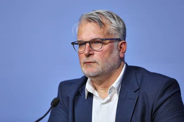 Berlin, Deutschland, 03.06.2026: Haus der Bundespressekonferenz: Pressekonferenz: Hausärztinnen- und Hausärzteverband - Start der Protestmaßnahmen der hausärztlichen Praxen anlässlich des GKV-Spargesetzes: Markus Blumenthal-Beier *** Berlin, Germany, 03 06 2026 Haus der Bundespressekonferenz Press conference General practitioners association Launch of protest measures by general practitioners on the occasion of the GKV savings law Markus Blumenthal Beier Copyright: xdtsxNachrichtenagenturx dts_121825