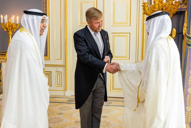 Entertainment Bilder des Tages 03-06-2026 Palace King Willem-Alexander during a meeting with the ambassador of Kuwait, A.S.M. Al-Jarallah, at palace Noordeinde in The Hague. Â  Copyright: xPPEx