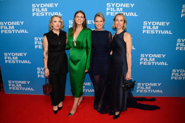 SILENCED RED CARPET, (L-R) Director Selina Miles, Brittany Higgins and Jennifer Robinson attend the Australian premiere of Silenced, at the State Theatre, in Sydney, Wednesday, June 3, 2026. ( NO ARCHIVING SYDNEY NEW SOUTH WALES AUSTRALIA  Copyright: xDANxHIMBRECHTSx 20260603195746464188