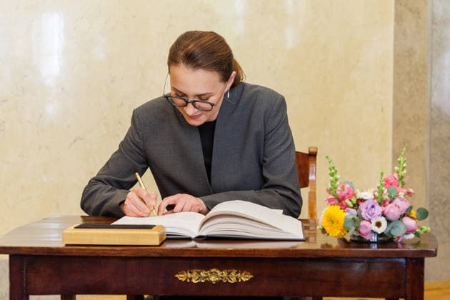 02.06.2026, Tallinn. Ukrainian Prime Minister Yuliia Svyrydenko arrived in Tallinn on her first official visit to Estonia and met with the prime minister and president. Photo Mihkel Maripuu, Postimees Tallinn Harjumaa Estonia 1MM02JUN26P04  Copyright: xMihkelxMaripuux Yuliia Svyrydenko