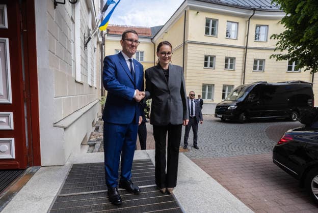 02.06.2026, Tallinn. Ukrainian Prime Minister Yuliia Svyrydenko arrived in Tallinn on her first official visit to Estonia and met with the prime minister and president. Photo Madis Veltman, Postimees Tallinn Harjumaa Estonia 1MV02JUN26F06  Copyright: xMadisxVeltmanx Yuliia Svyrydenko, Kristen Michal