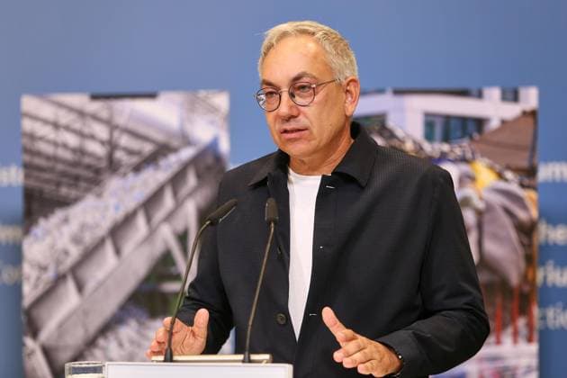 Berlin, Deutschland, 03.06.2026: Umweltministerium: Pressestatement: Aktionsprogramm Nationale Kreislaufwirtschaftsstrategie: Reiner Sojka, Gründer und Geschäftsführer, Accurec *** Berlin, Germany, 03 06 2026 Ministry of the Environment Press statement Action program National Circular Economy Strategy Reiner Sojka, Founder and Managing Director, Accurec Copyright: xdtsxNachrichtenagenturx dts_121853