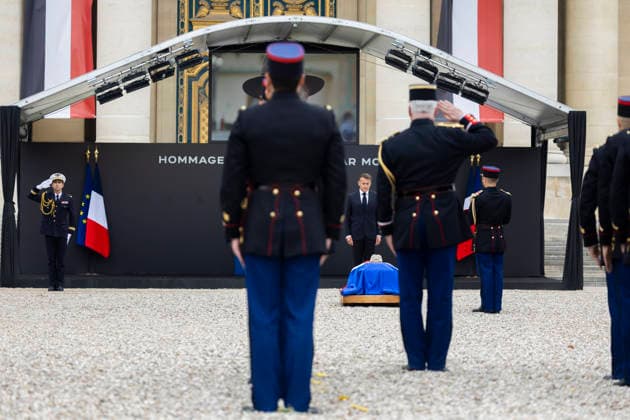 Paris, France June 3, 2026 - National tribute to late French philosopher and sociologist Edgar Morin at the Hotel des Invalides - Emmanuel Macron HOMMAGE NATIONAL, EDGAR MORIN, POLITIQUE  Copyright: xVincentxIsorex