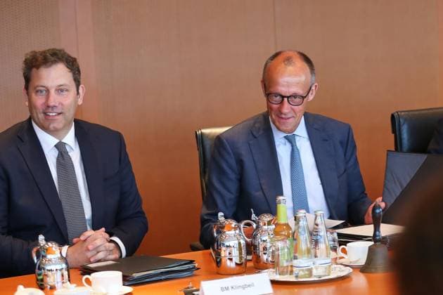 Berlin, Deutschland, 03.06.2026: Bundeskanzleramt: 47. Kabinettssitzung: Bundesminister der Finanzen Lars Klingbeil (SPD) und Bundeskanzler Friedrich Merz (CDU) *** Berlin, Germany, 03 06 2026 Federal Chancellery 47 Cabinet meeting Federal Minister of Finance Lars Klingbeil SPD and Federal Chancellor Friedrich Merz CDU Copyright: xdtsxNachrichtenagenturx dts_121782