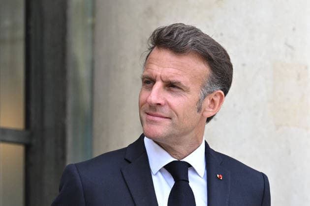 Emmanuel Macron welcomes Peter Magyar at the Elysee FA French President Emmanuel Macron arrives to welcome Prime Minister of Hungary, Peter Magyar at the Elysee Palace in Paris on June 3, 2026. Photo by Firas Abdullah ABACAPRESS.COM Paris Ile-de-France France  Copyright: xAbdullahxFiras ABACAx