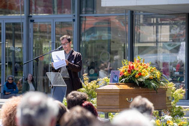IPA85288726 - Trento, Michele Lanzinger Funeral. Pictured: Massimo Bernardi  Copyright: xLukasxAndreaxDelxGiudicexBassanix xLukasxAndreaxDelxGiudicexBassanix 85288726