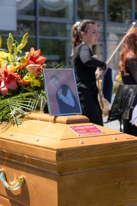 IPA85288749 - Trento, Michele Lanzinger Funeral.  Copyright: xLukasxAndreaxDelxGiudicexBassanix xLukasxAndreaxDelxGiudicexBassanix 85288749