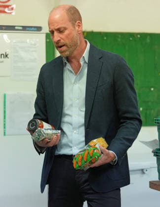 . 03 06 2026. London, United Kingdom. Prince William during a visit to the PECAN charity in East London, where you looked an items to be packed into a foodbank  xPoolx xi-Imagesx IIM-26803-0011