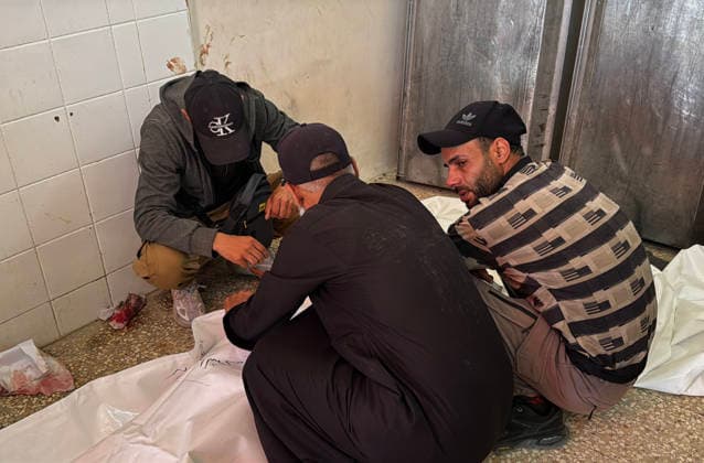 Body of Elderly Palestinian Arrives at Central Gaza Hospital Palestinians gather around the body of Hassan Salama at Al-Aqsa Martyrs Hospital in Deir al-Balah, central Gaza Strip, on June 3, 2026, after he was identified following his death in an Israeli drone strike on Salah al-Din Street near Wadi Gaza in the central Gaza Strip. Photo by Ahmed Ibrahim apaimages Deir al-Balah Gaza Palestinian Territory 030626_Deir_al-Balah_AI_00(11) Copyright: xapaimagesxAhmedxIbrahimx xapaimagesx