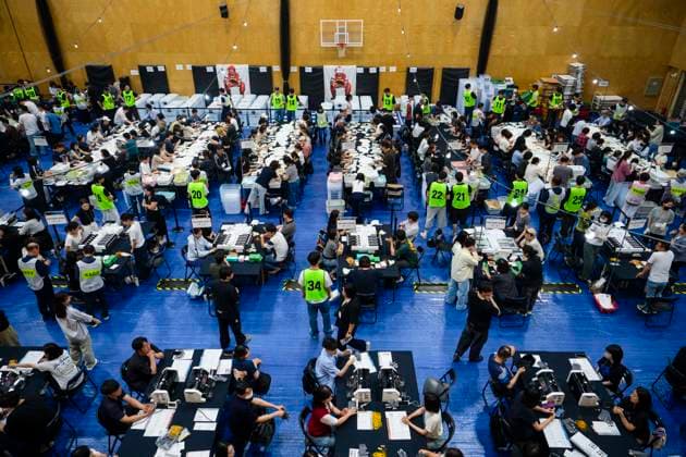 June 3, 2026, Seoul, South Korea: Poll workers count ballots after the conclusion of voting in South KoreaÃ¢â‚¬â ¢s local elections on Wednesday, June 3, 2026 in Seoul, South Korea. Seoul South Korea  - ZUMAh163 20260603_znp_h163_030 Copyright: xJintakxHanx