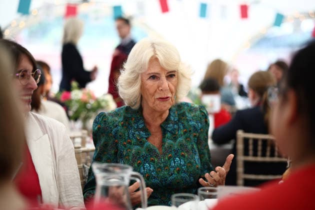 . 03 06 2026. London, United Kingdom. Queen Camilla at the Big Lunch event, part of the National Year of Reading, at the British Library in London..  xPoolx xi-Imagesx IIM-26804-0009