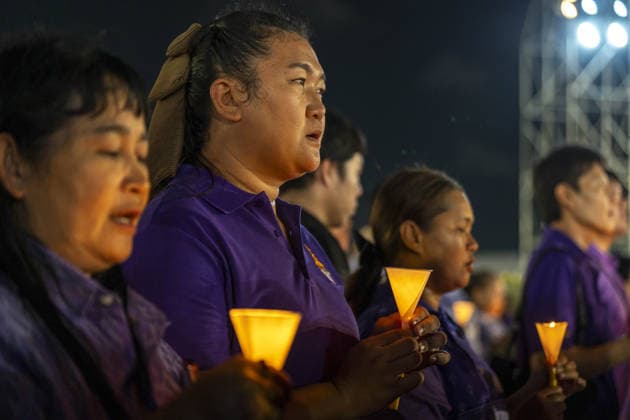 Birthday of Thai Queen Suthida in Bangkok BANGKOK, THAILAND - JUNE 03: People attend the ceremony celebrating the birthday of Thai Queen Suthida Bajrasudhabimalalakshana at Sanam Luang Royal Field in Bangkok, Thailand on June 03, 2026. Adryel Talamantes Anadolu Bangkok Thailand. Editorial use only. Please get in touch for any other usage.  Copyright: x2026xAnadoluxAdryelxTalamantesx