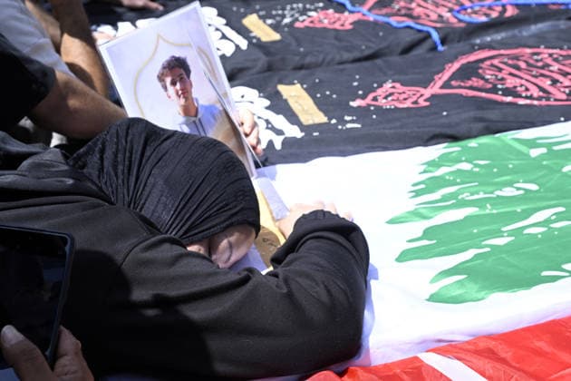 Funeral ceremony held in Wardaniyeh for a family of six WARDANIYEH, LEBANON - JUNE 3: People attend a funeral ceremony held for a family of six, consisting of a father, mother, and four children, who lost their lives in an Israeli strike on the town of Al-Mariwaniyeh, in Wardaniyeh, southern Lebanon, on June 3, 2026. Houssam Shbaro Anadolu Wardaniyeh Lebanon. Editorial use only. Please get in touch for any other usage.  Copyright: x2026xAnadoluxHoussamxShbarox