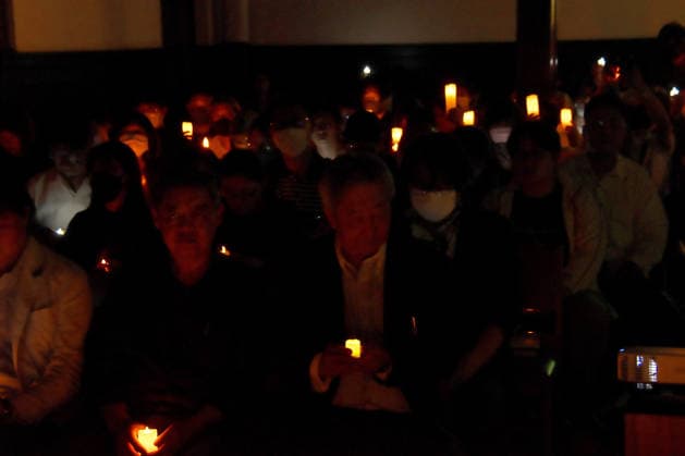 Participants pray during a rally to mark the 37th anniversary of the Chinese military crackdown on the pro-democracy movement in Beijing s Tiananmen Square at the chapel of the Waseda Hoshien in Tokyo, Japan on Wednesday, June 3, 2026.  TKP2026060317 KEIZOxMORI