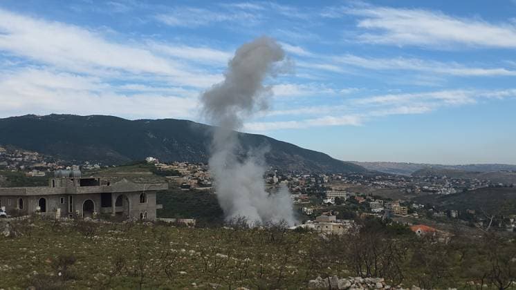 Israeli attacks continue on southern Lebanon despite the ceasefire NABATIEH, LEBANON - JUNE 3: Smoke rises over the area following the Israeli airstrike, violating the ceasefire agreement in Houmine town of Nabatieh, Lebanon on June 3, 2026. Mohamad Zanaty Anadolu Nabatieh Lebanon. Editorial use only. Please get in touch for any other usage.  Copyright: x2026xAnadoluxMohamadxZanatyx