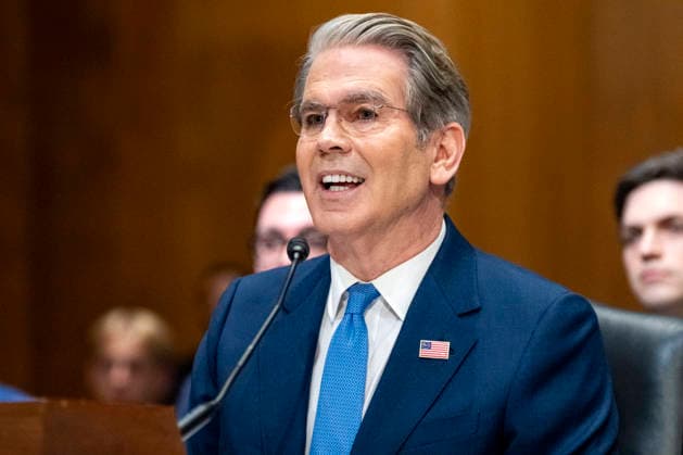Secretary of the Treasury Scott Bessent speaks during a Senate Finance Committee hearing on President Donald Trump s fiscal year 2027 budget request for the Treasury Department in the Dirksen Senate Office Building near the U.S. Capitol in Washington, DC on Wednesday, June 3, 2026.  WAP20260603480 BONNIExCASH