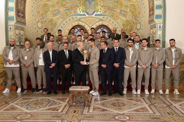 Algerian President honors champion athletes at People’s Palace ceremony Algerian President Abdelmadjid Tebboune attends a ceremony honoring a group of Algerian athletes who achieved titles in continental and international competitions at the People’s Palace in Algiers, Algeria, on June 3, 2026. The ceremony was held in recognition of their sporting achievements and their representation of Algeria in international events. Photo by Algerian Presidency Office Algeria Algeria Algeria 030626_Algiers_ÙAPO_00(13) Copyright: xapaimagesxAlgerianxPresidencyxOfficex xapaimagesx