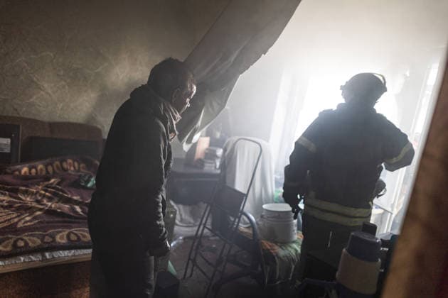Aftermath of a Russian airstrike in Druzhkivka and Kramatorsk DRUZHKIVKA, UKRAINE - JUNE 3: Ukrainian firefighters put out a fire following a Russian airstrike in Druzhkivka, Ukraine, 3 June 2026 Diego Herrera Carcedo Anadolu Druzhkivka Ukraine. Editorial use only. Please get in touch for any other usage.  Copyright: x2026xAnadoluxDiegoxHerreraxCarcedox