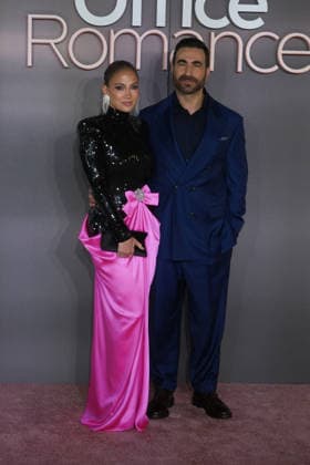 Netflix s Office Romance UK premiere in London, UK, 03 June 2026 Jennifer Lopez and Brett Goldstein at Netflix s Office Romance UK premiere at BFI Southbank in London, UK on 3 June 2026., Credit:Julie Edwards Avalon United Kingdom, London  Copyright: xJuliexEdwardsx xAvalonx 1107564465